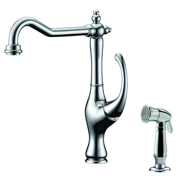 DAWN AB08 3155C SINGLE-LEVER KITCHEN FAUCET WITH SIDE-SPRAY IN CHROME