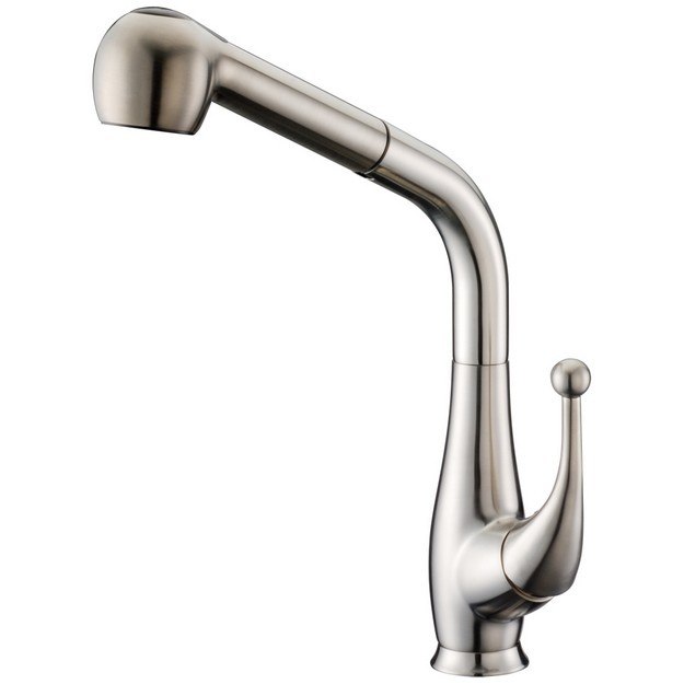 DAWN AB50 3079BN SINGLE-LEVER PUT-OUT SPRAY KITCHEN FAUCET IN BRUSHED NICKEL