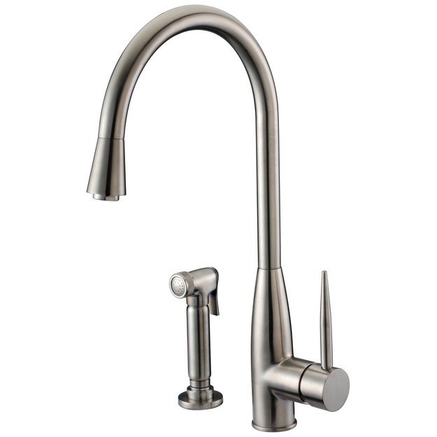 DAWN AB50 3178BN SINGLE-LEVER KITCHEN FAUCET WITH SIDE-SPRAY IN BRUSHED NICKEL