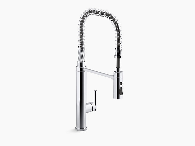KOHLER K-24982 PURIST 1.5 GPM SINGLE HOLE PRE-RINSE KITCHEN FAUCET WITH SWEEP SPRAY, DOCKNETIK, AND MASTERCLEAN TECHNOLOGIES