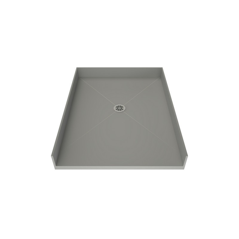 TILE REDI 4238CBF-PVC REDI FREE 42 D X 38 W INCH FULLY INTEGRATED BARRIER FREE SHOWER PAN WITH CENTER PVC DRAIN
