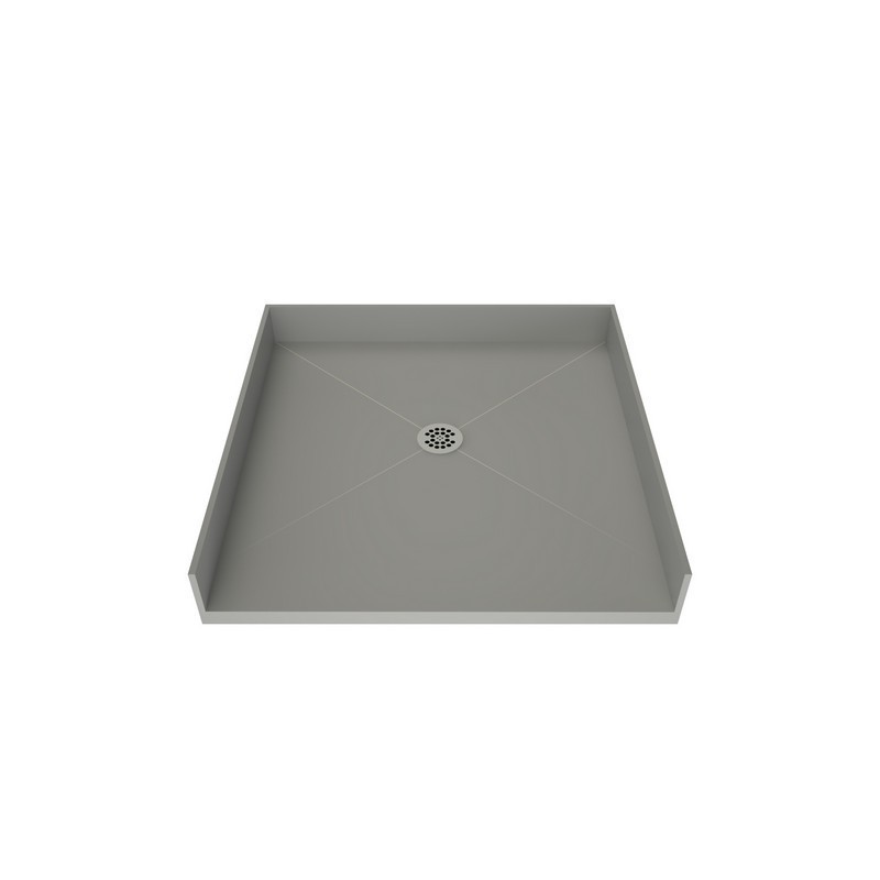 TILE REDI 4242CBF-PVC REDI FREE 42 D X 42 W INCH FULLY INTEGRATED BARRIER FREE SHOWER PAN WITH CENTER PVC DRAIN