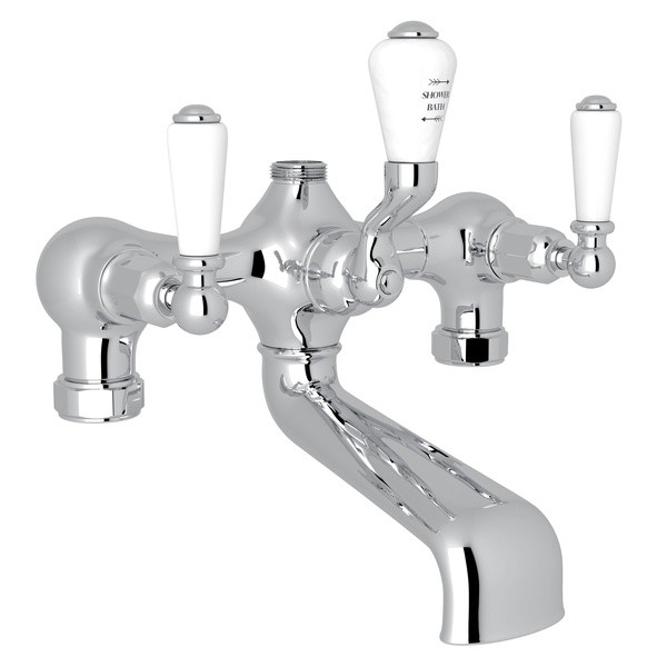 ROHL U.3530L PERRIN & ROWE EDWARDIAN EXPOSED TUB FILLER, PORCELAIN LEVERS