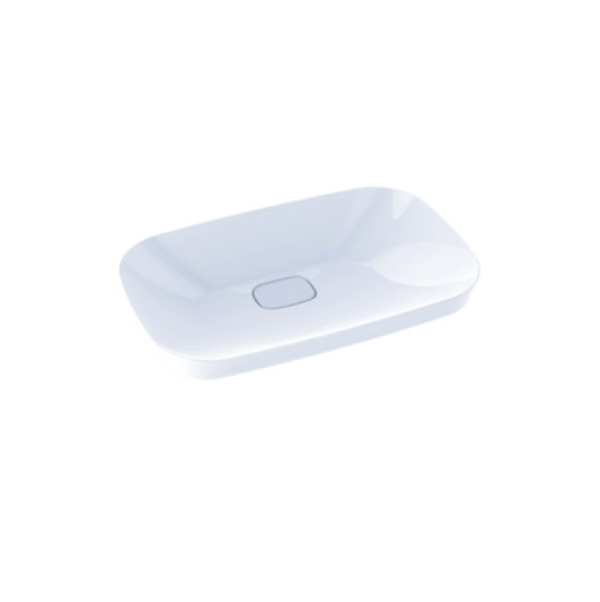 TOTO LT995G#01 NEOREST KIWAMI 23-7/16 X 15-5/8 INCH SEMI-RECESSED VESSEL LAVATORY IN COTTON