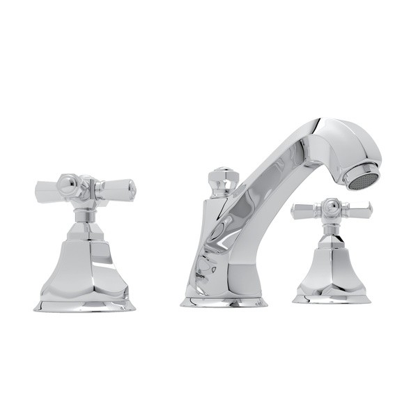ROHL A1908XM-2 PALLADIAN HIGH NECK WIDESPREAD LAVATORY FAUCET, CROSS HANDLES