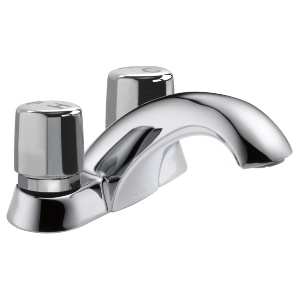 DELTA 2507LF-HDF TWO HANDLE METERING FAUCET - CHROME