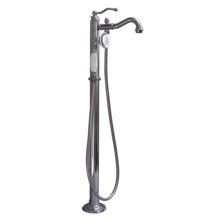 BARCLAY 7932 LAMAR 38 1/2 INCH SINGLE HOLE FREESTANDING TUB FILLER WITH HAND SHOWER
