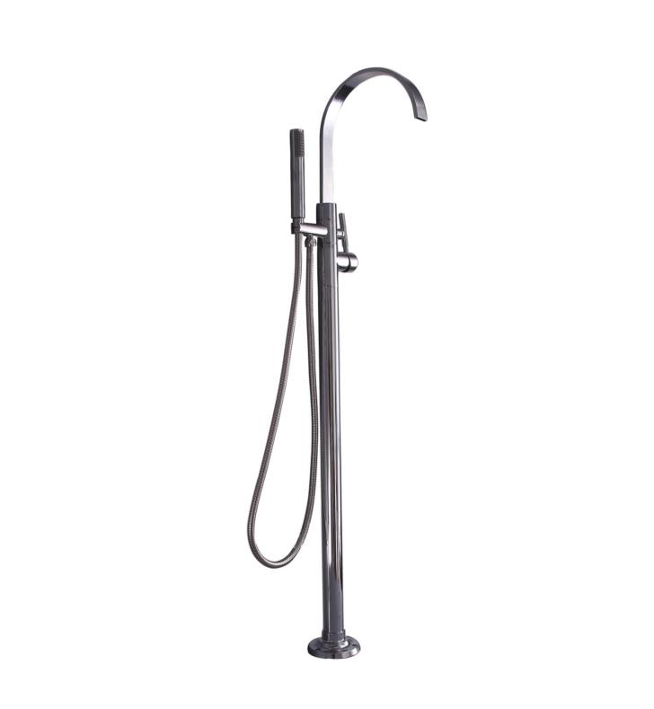 BARCLAY 7952 TESSA 49 INCH SINGLE HOLE FREESTANDING TUB FILLER WITH HAND SHOWER