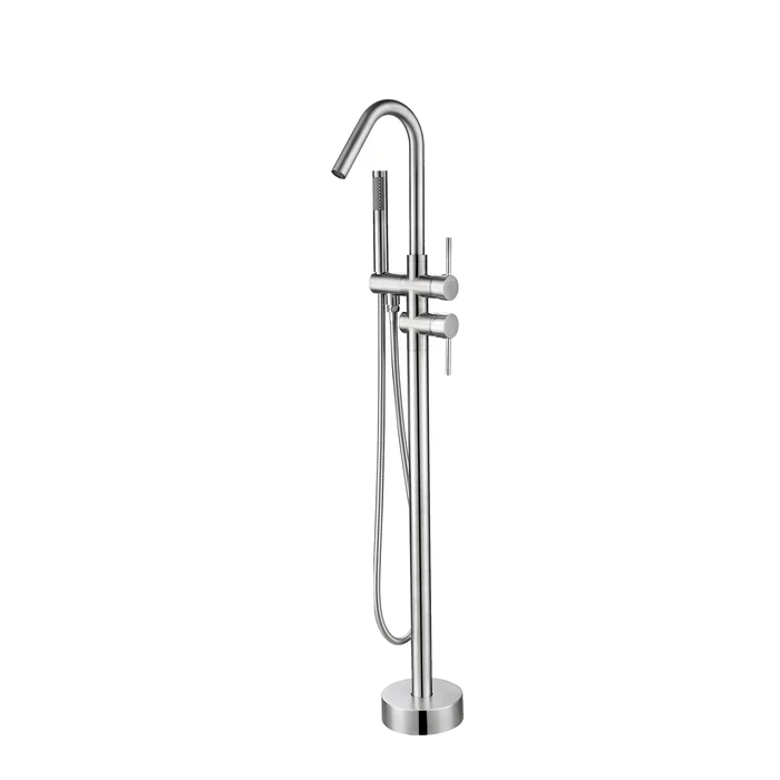 BARCLAY 7966 FLYNN 46 INCH SINGLE HOLE FREESTANDING TUB FILLER WITH HAND SHOWER