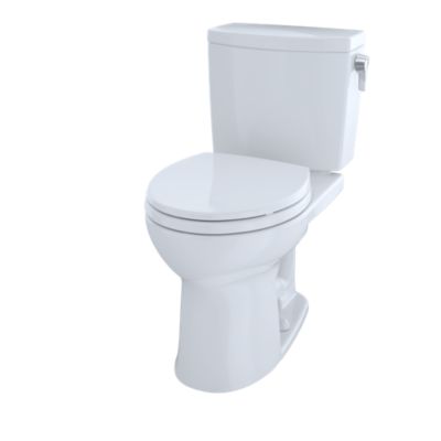 TOTO CST453CUFRG#01 DRAKE II 1.0 GPF TWO PIECE ROUND TOILET WITH RIGHT-HAND TRIP LEVER