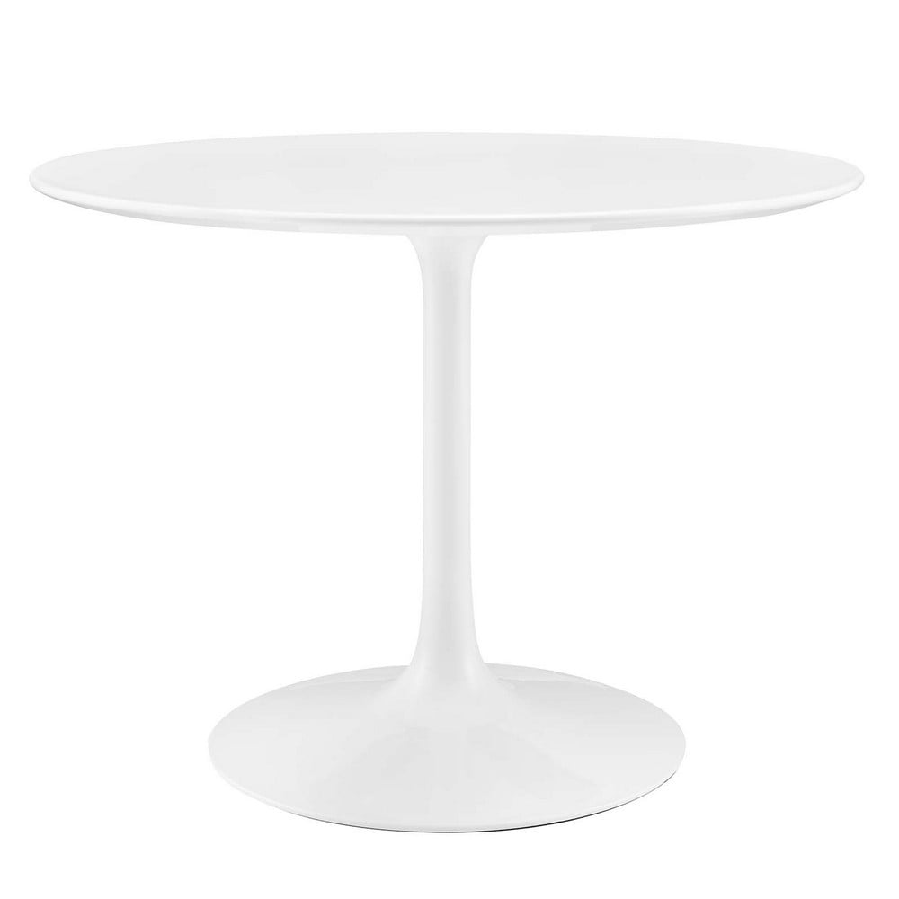 MODWAY EEI-1117-WHI LIPPA 39 1/2 INCH ROUND WOOD TOP DINING TABLE