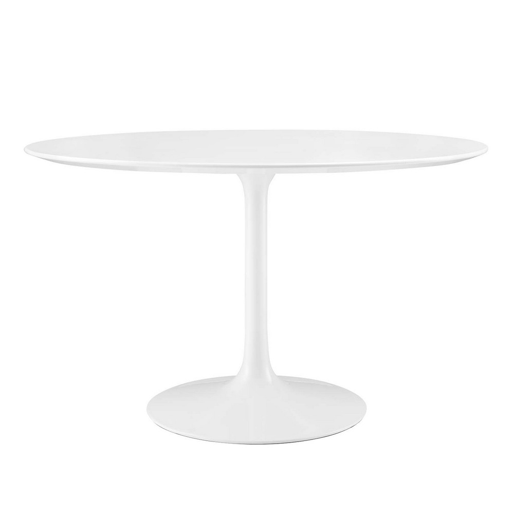 MODWAY EEI-1118-WHI LIPPA 47 INCH ROUND WOOD TOP DINING TABLE