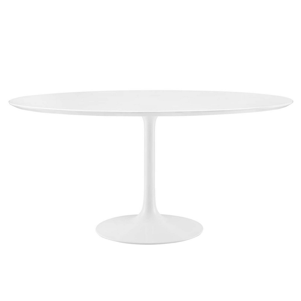 MODWAY EEI-1120-WHI LIPPA 60 INCH ROUND WOOD TOP DINING TABLE