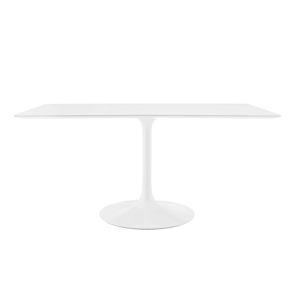 MODWAY EEI-1656-WHI LIPPA 60 INCH RECTANGLE WOOD DINING TABLE