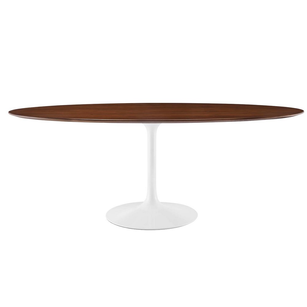 MODWAY EEI-1661-WAL LIPPA 78 INCH OVAL WOOD DINING TABLE