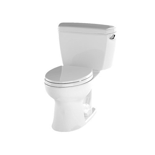 TOTO CST744ERN#01 ECO DRAKE 1.28 GPF TWO PIECE ELONGATED TOILET, RIGHT HAND TRIP LEVER