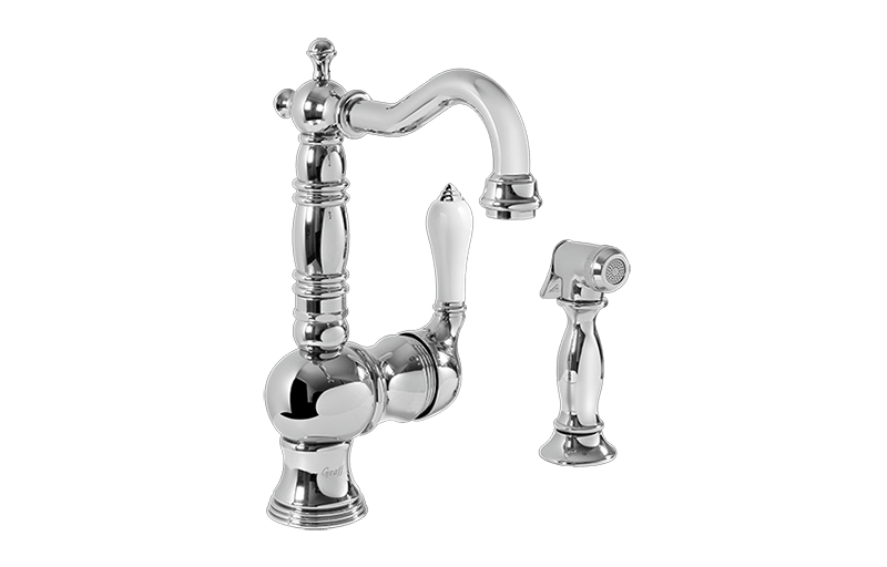 GRAFF G-5237-LC3 CANTERBURY PREP FAUCET WITH SIDE SPRAY