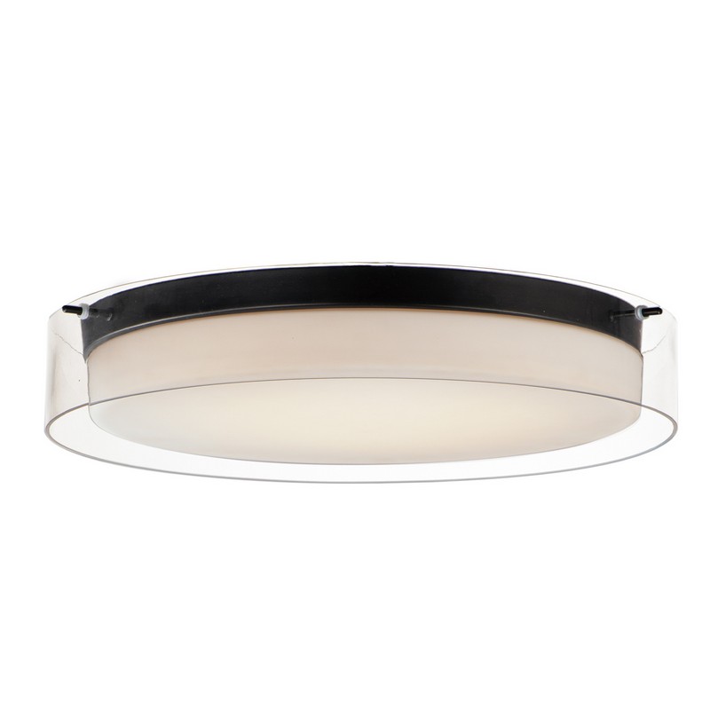 MAXIM LIGHTING 12286CLSW DUO 19 3/4 INCH CEILING-MOUNTED LED FLUSH MOUNT LIGHT