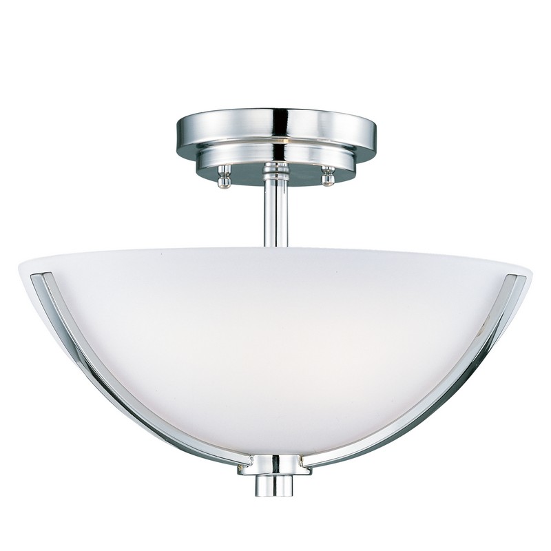 MAXIM LIGHTING 20021SWPC ROCCO 14 INCH CEILING-MOUNTED INCANDESCENT FLUSH MOUNT LIGHT