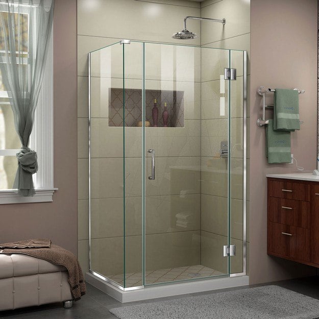 DREAMLINE E12706534 UNIDOOR-X 39 1/2 W X 34 3/8 D X 72 H FRAMELESS HINGED SHOWER ENCLOSURE