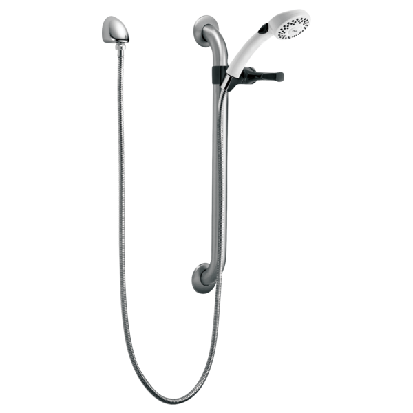 DELTA RPW324HDF SINGLE FUNCTION HAND SHOWER WITH GRAB BAR AND ELBOW