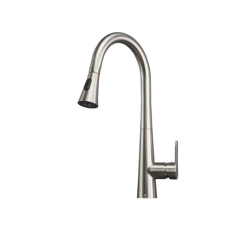 LEXORA LKFS7011BN FURIO BRASS KITCHEN FAUCET WITH PULL OUT SPRAYER IN BRUSHED NICKEL