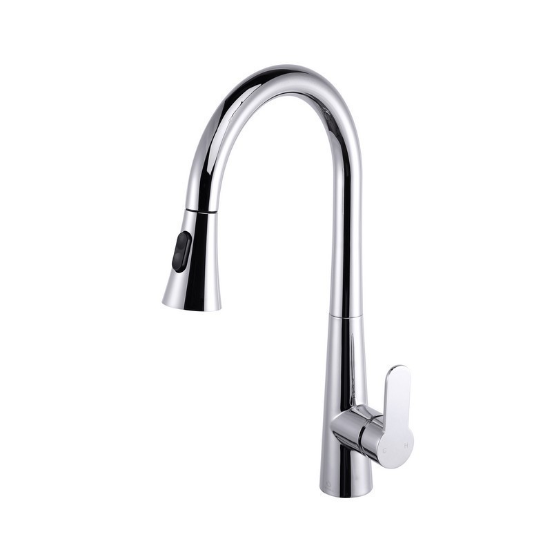 LEXORA LKFS7011CH FURIO BRASS KITCHEN FAUCET WITH PULL OUT SPRAYER IN CHROME