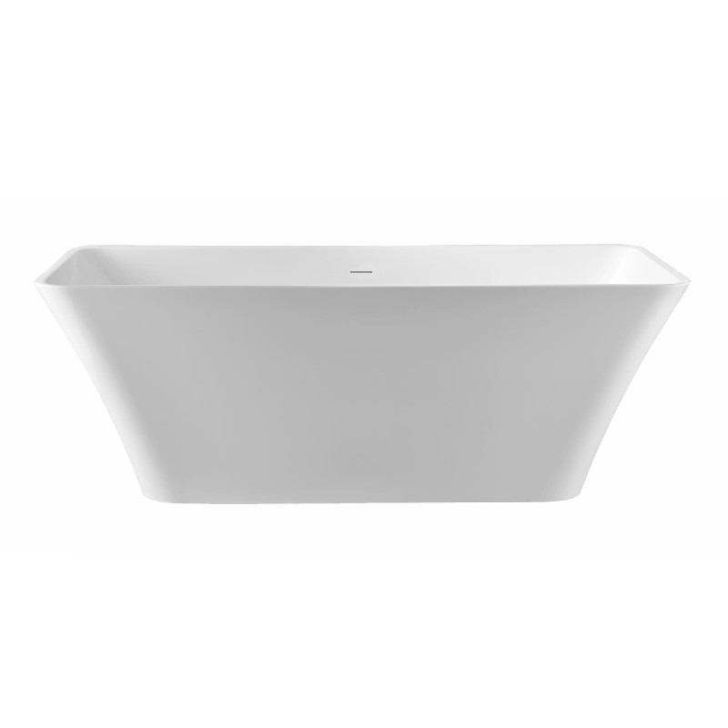 PULSE SHOWERSPAS PT-1043-150 59 INCH FREE STANDING RECTANGULAR TUB WITH POP-UP DRAIN