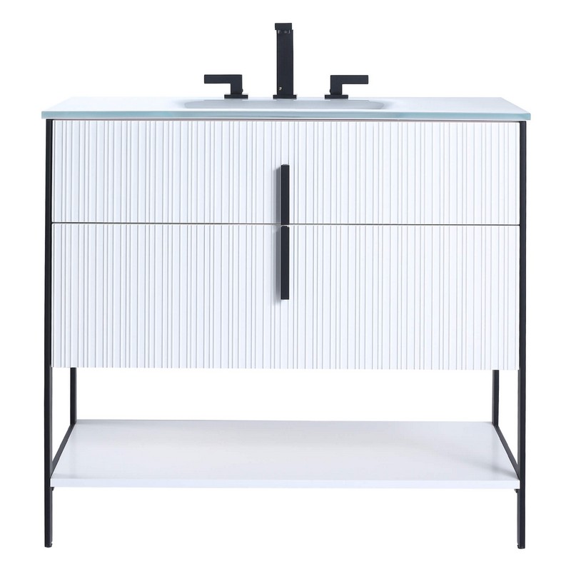 FINE FIXTURES SE36 SERENITY 36 INCH SINGLE VANITY CABINET ONLY