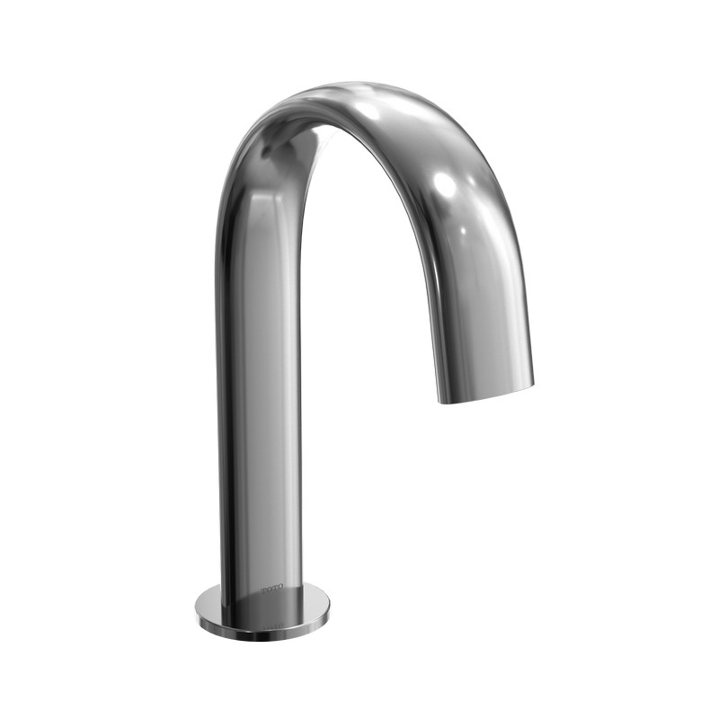 TOTO TLE24001U2#CP 9 5/8 INCH 0.35 GPM GOOSENECK ECOPOWER TOUCHLESS BATHROOM FAUCET SPOUT WITH 20 SECOND ON-DEMAND FLOW IN POLISHED CHROME