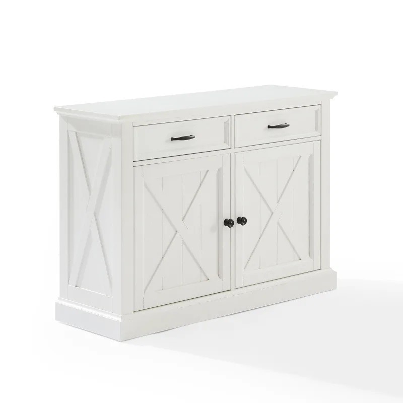 CROSLEY CF4210-WH CLIFTON SIDEBOARD DISTRESSED IN WHITE
