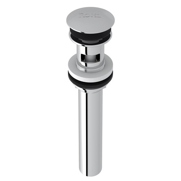 ROHL 5447 ACQUI SLOTTED TOUCH SEAL DOME DRAIN WITH 6 INCH TAILPIECE