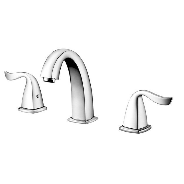 DAWN AB04 1272C WIDESPREAD LAVATORY FAUCET WITH LEVER HANDLES FOR 8 INCH CENTERS IN CHROME