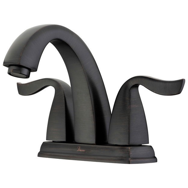 DAWN AB04 1273DBR CENTERSET LAVATORY FAUCET FOR 4 INCH CENTERS IN DARK BROWN