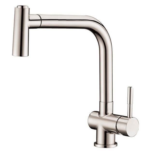 DAWN AB50 3670BN SINGLE-LEVER PULL-OUT SPRAY SINK MIXER IN BRUSHED NICKEL