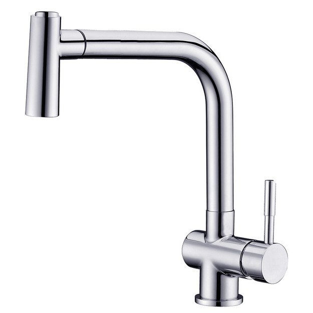 DAWN AB50 3670C SINGLE-LEVER PULL-OUT SPRAY SINK MIXER IN CHROME