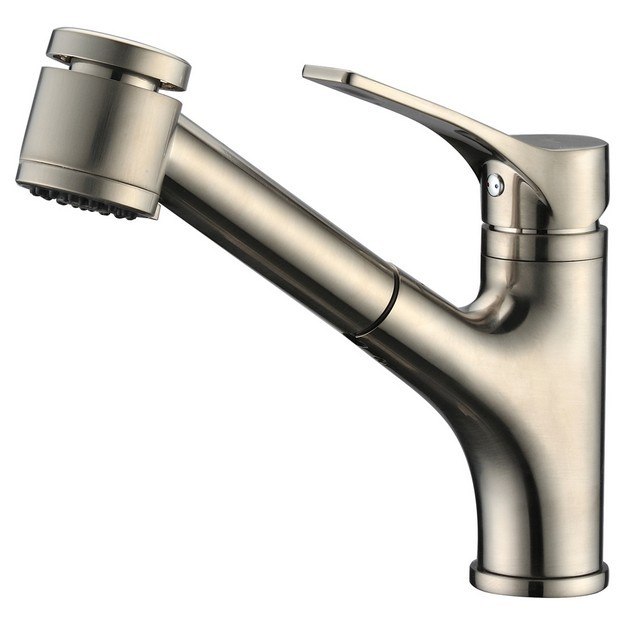 DAWN AB50 3709BN SINGLE-LEVER PULL-OUT SPRAY KITCHEN FAUCET IN BRUSHED NICKEL