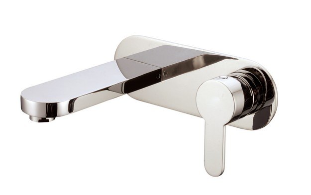 DAWN AB67 1809BN WALL MOUNTED SINGLE-LEVER CONCEALED WASHBASIN MIXER IN BRUSHED NICKEL