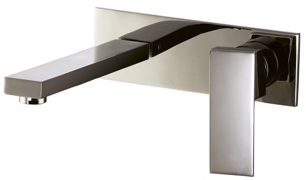 DAWN AB75 1368BN WALL MOUNTED SINGLE-LEVER CONCEALED WASHBASIN MIXER IN BRUSHED NICKEL
