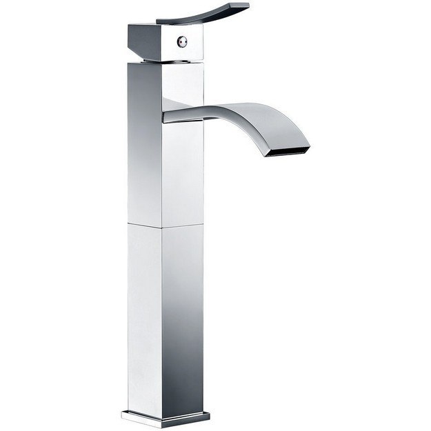 DAWN AB78 1158C SINGLE-LEVER SQUARE TALL LAVATORY FAUCET IN CHROME
