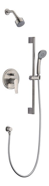 DAWN DSSES04BN EVERGLADES SERIES SHOWER COMBO SET IN BRUSHED NICKEL