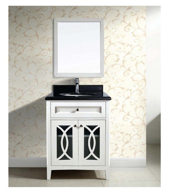 DAWN AACS-3001 31 INCH FREE STANDING VANITY SET IN WHITE