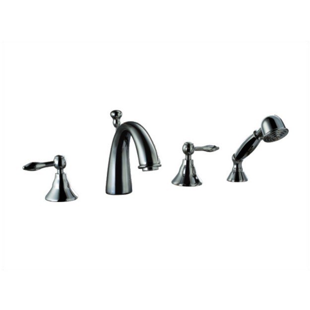 DAWN DS13 2119C TUB FILLER WITH PERSONAL HANDSHOWER AND LEVER HANDLES IN CHROME