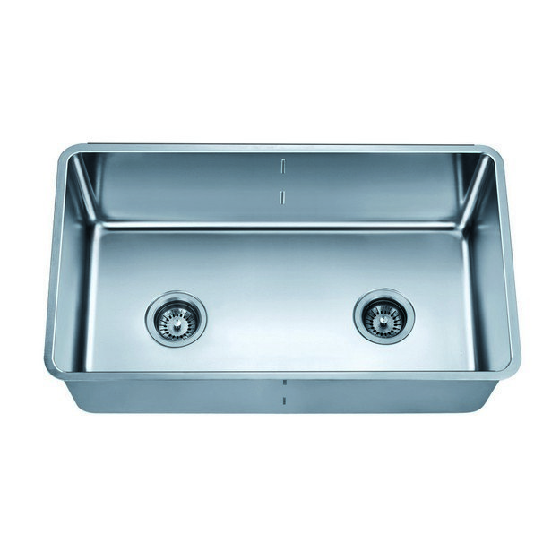 DAWN DSC301717 32 INCH UNDERMOUNT SINGLE TO DOUBLE COMBINATION BOWL SINK WITH REMOVABLE ACRYLIC GLASS DIVIDER