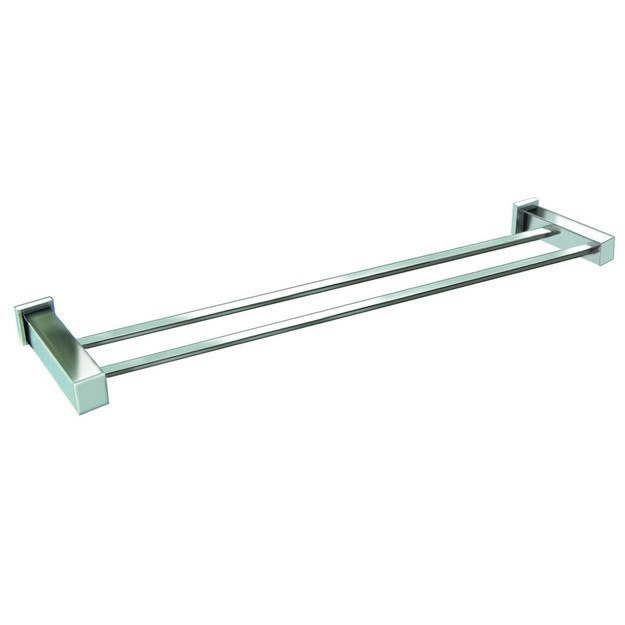 DAWN 8212-30S SQUARE SERIES 30 INCH DOUBLE RAIL TOWEL BAR IN SATIN NICKEL