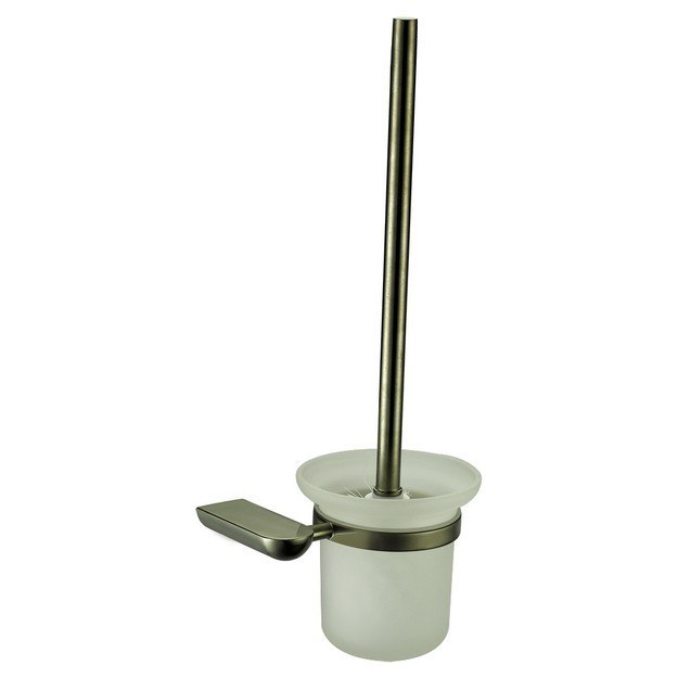 DAWN 95011001BN TOILET BRUSH AND GLASS TUMBLER HOLDER IN BRUSHED NICKEL