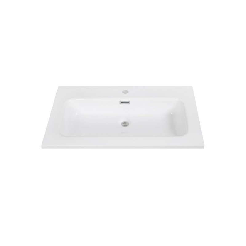 STREAMLINE K-1801-32 31 1/2 INCH SOLID SURFACE RESIN VANITY TOP - GLOSSY WHITE