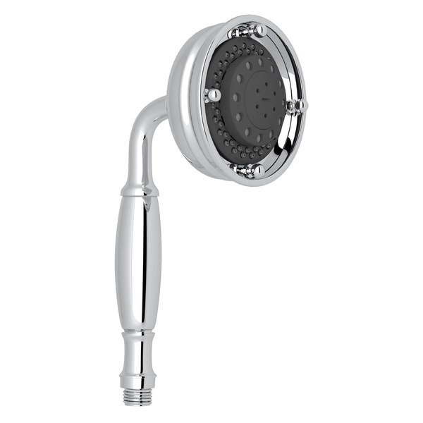 ROHL 1151/8 SPA SHOWER 4-3/32 INCH DIAMETER MULTI-FUNCTION CLASSIC HANDSHOWER WITH BRASS HANDLE