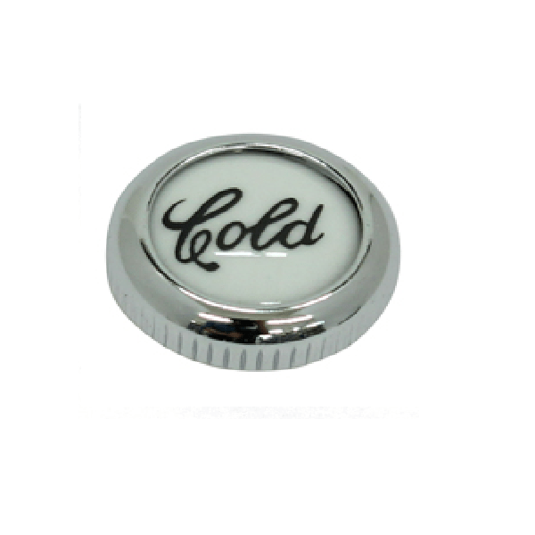 ROHL ZZ9386102 ARCANA PORCELAIN SCREW COVER CAP WITH "COLD" IN SCRIPT
