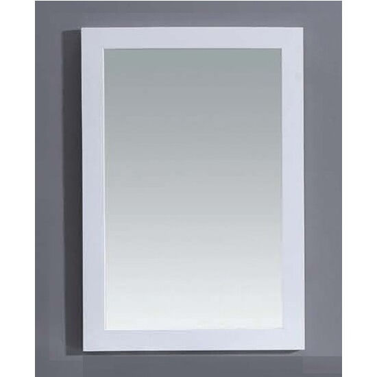 DAWN AAM2230-00 22 INCH FRAMED MIRROR IN PURE WHITE